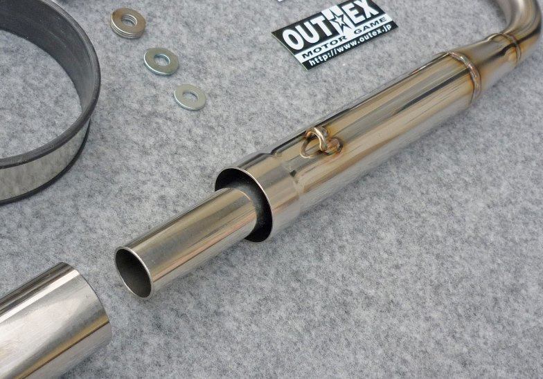 OUTEX アウテックス OUTEXマフラー GROM MSX125 HONDA ホンダ フルエキゾーストマフラー マフラー サイレンサー長：250L / サイレンサー素材：チタングラデーション