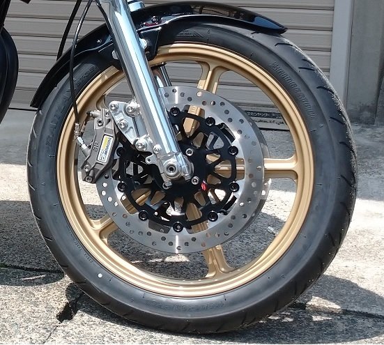 SPEED SHOP ITO スピードショップイトウ 現行モリワキKYB36／320mm用CP3369(40mm)サポートキット Z Z1 Z2 KAWASAKI カワサキ キャリパーサポート・ブラケット ブレーキ タイプ：Z1 6穴ホイール用黒アルマイト