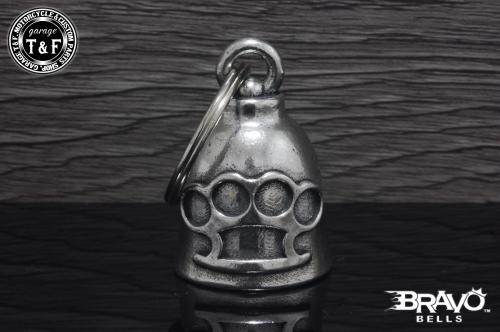 Garage T&F ガレージ Bravo Bells(ブラボーベル) Brass Knuckles Pewter Bell(ブラスナックルピューターベル) その他グッズ バイク関連グッズ