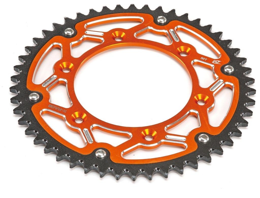 Kite カイト リアスプロケット SXF EXCF TC FC TE FE TX FX MCF ECF EXF KTM HUSQVARNA ハスクバーナ GASGAS ガスガス ドリブンスプロケット・リアスプロケット 駆動系 丁数：52T / カラー：ORANGE