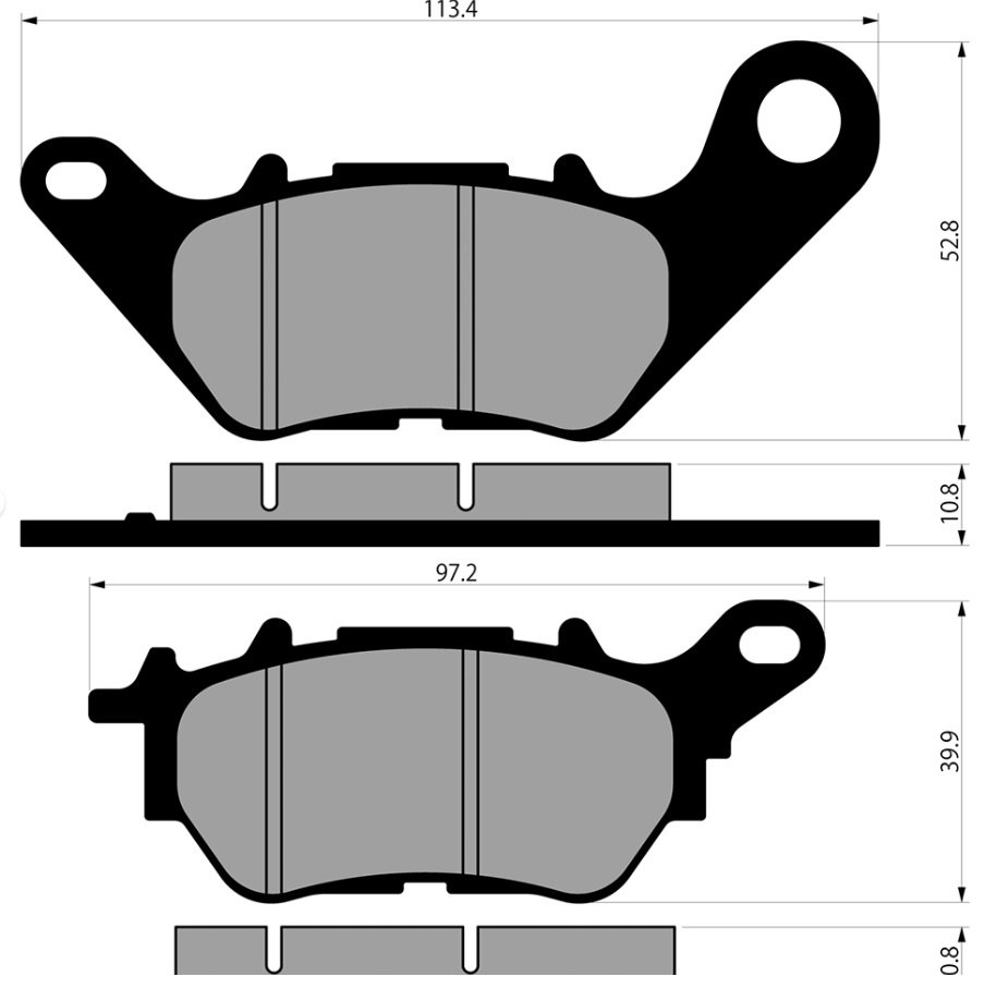 Vesrah ベスラ XD-290B ウィンパッドビギナー ブレーキパッド YP125RA CZD250-A MT250 MTN250 MTN250-A XMAX250 YZF250-A YZF-R25 YZF-R25A CZD300-A MTN320 MTN320-A MWD300 YZF-R3 YZF-R3A YZF320-A YAMAHA ヤマハ ブレーキ