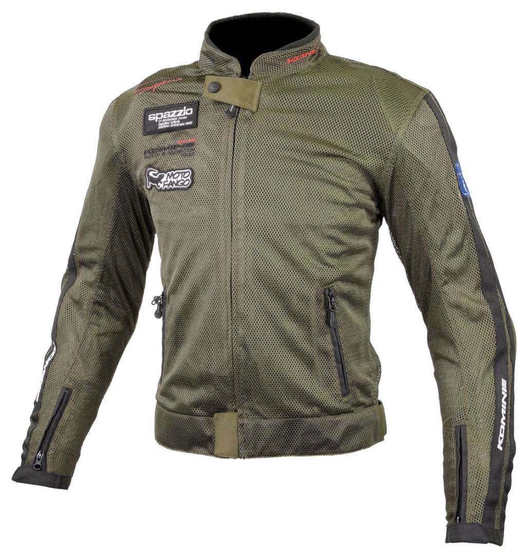 ■KOMINE■ 美品★ コミネ ライディングメッシュジャケット・レジェンド（07-014）ゴールド XLサイズ 定価13，500円