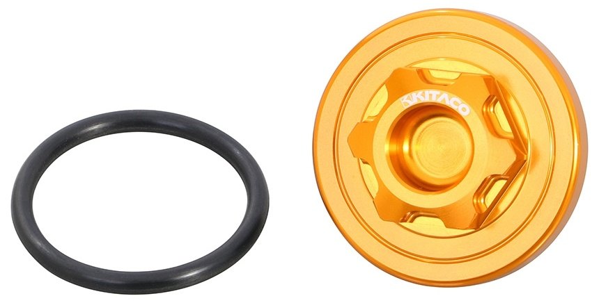 KITACO キタコ ストレーナーキャップ PCX125 PCX125-E：HEV PCX125-ハイブリッド PCX150 PCX160 リード125 ADV150 ズーマー スーパーカブ50 プロ クロスカブ50 スーパーカブ110 クロスカブ110 HONDA ホンダ タペットカバー エンジンパーツ エンジン カラー：ゴールド