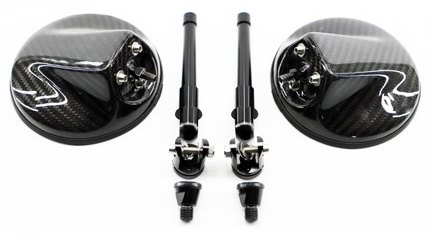 Mirror ラウンドユニバーサルバックミラー対10mmオートバイのバイクスクーターブラックT3 Round Universal Rearview Mirrors Pair 10mm Motorcycle Motorbike Scooter Black T3