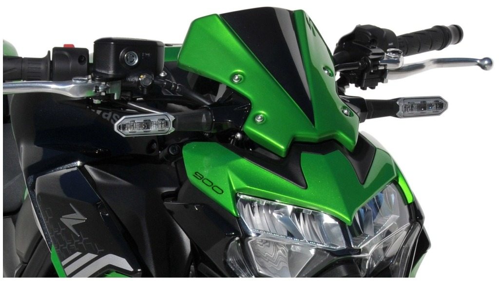 BODY STYLE ボディースタイル Sportsline headlight cover Z900 KAWASAKI カワサキ アッパーカウル・フロントカウル カウル関連 外装 colour：green/black／colour code：Candy Lime Green 3，51P/Metallic Spark Black，660/15Z