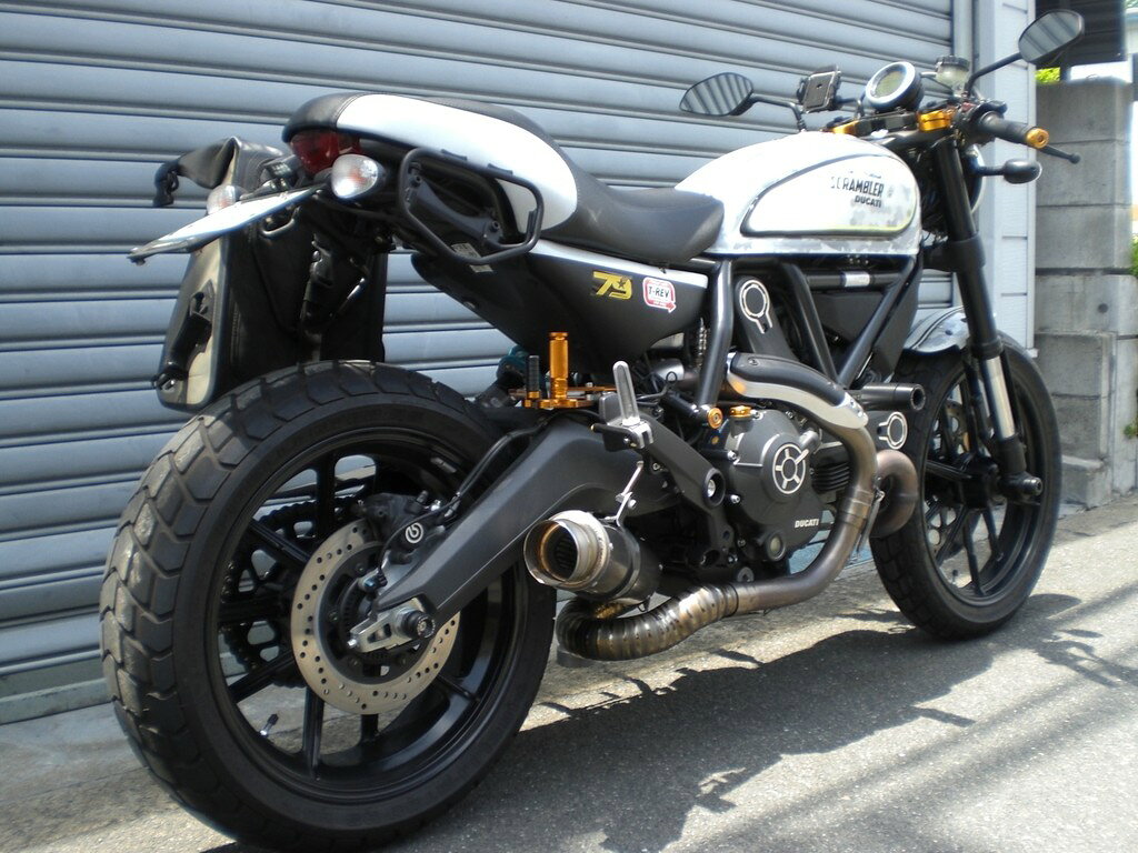 ASAHINA RACING アサヒナレーシング スリップオンサイレンサー Scrambler DUCATI ドゥカティ スリップオンマフラー マフラー オプション専用バッフル：ラージエンド用
