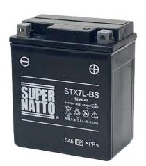 SUPER NATTO スーパーナット スーパーナット【長寿命 長期保証】【バイクバッテリー】【STX7L-BS】