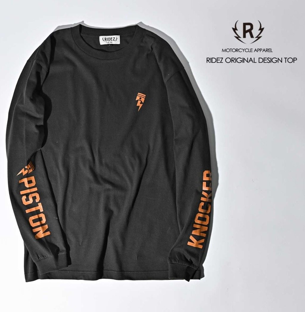 RIDEZ ライズ PISTON KNOCKER ロングスリーブTシャツ Tシャツ アパレル