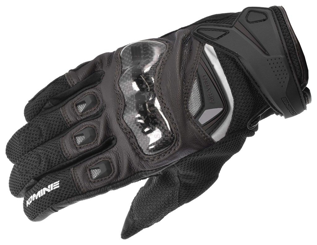 KOMINE コミネ GK-224 カーボンプロテクトレザーメッシュグローブ メッシュグローブ グローブ アパレル