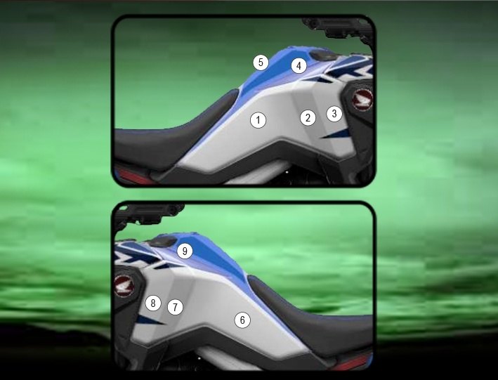 EAZI-GUARD イージーガード PPF FULL TANK PROTECTION AFRICA TWIN HONDA ホンダ プロテクションフィルム・保護フィルム 外装