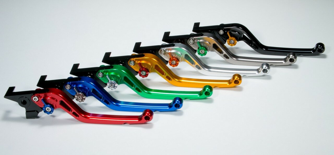 U-KANAYA ユーカナヤ スタンダードタイプ アルミビレットレバーセット THRUXTON 1200 TRIUMPH トライアンフ ブレーキ・クラッチレバーセット ハンドル周辺パーツ ハンドル レバーカラー：チタンカラー / アジャスターカラー：シルバー