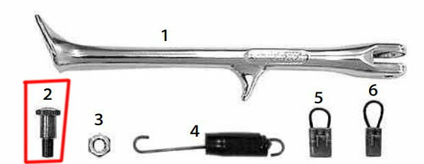 SP武川 SPタケガワ 【補修部品】 サイドスタンドピボットボルト サイドスタンド フレーム