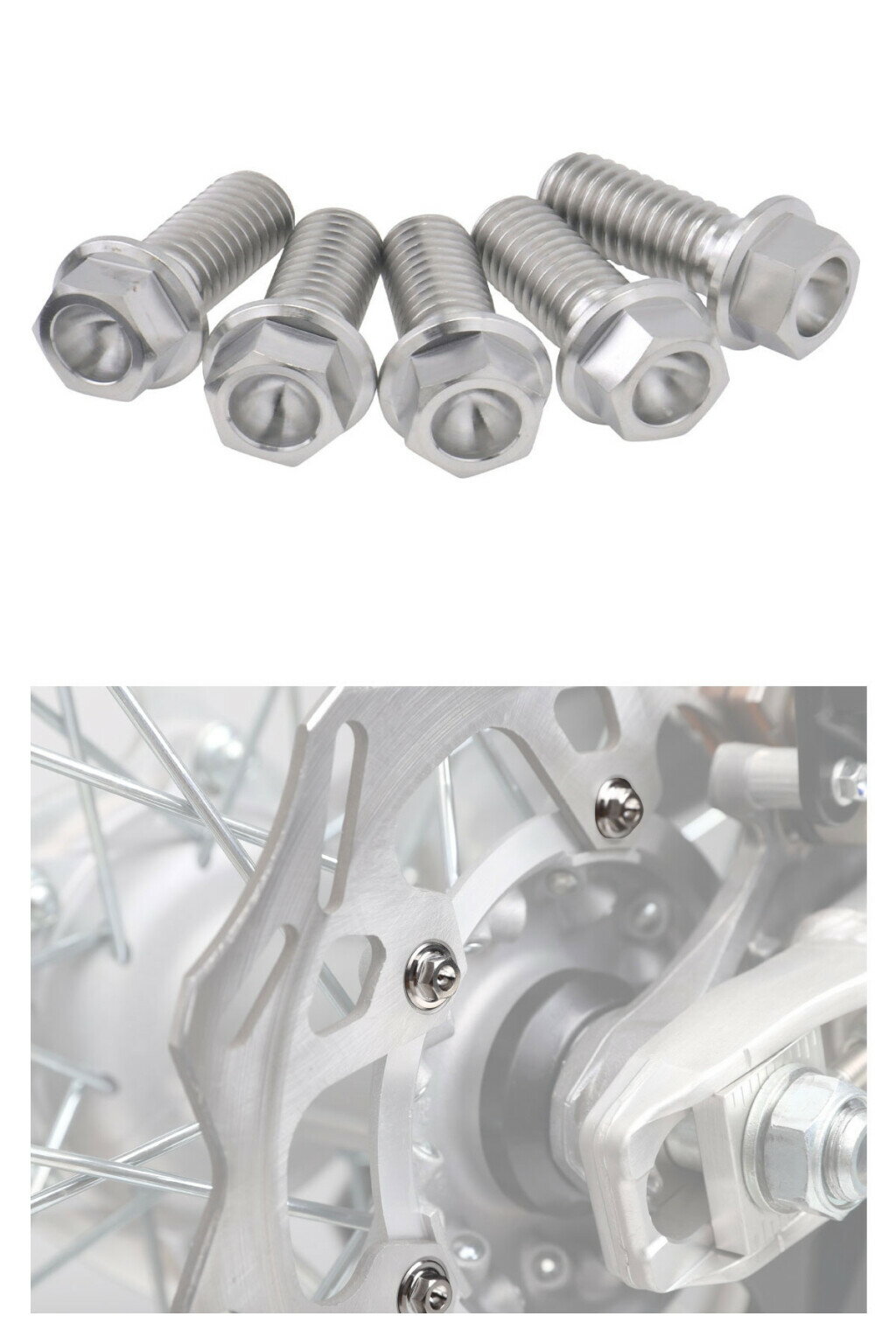 ZETA RACING ジータ レーシング チタン ブレーキディスクボルト(Z-チタン) DUCATI ドゥカティ MV AGUSTA アグスタ ローターボルト ブレーキ