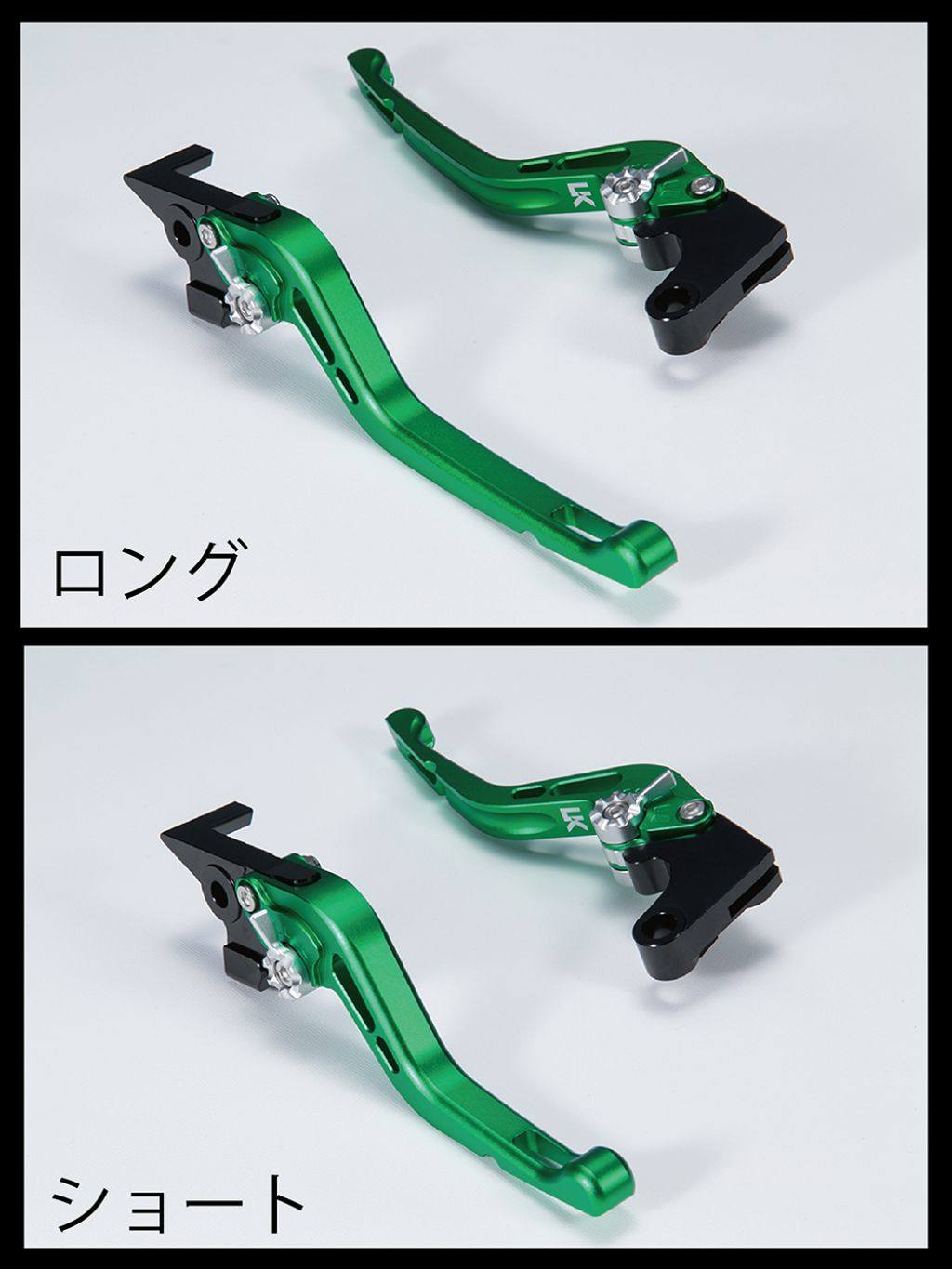 ■注意■この商品は下記となります。必ずご確認ください。レバーカラー：マットグリーン / アジャスターカラー：マットブラック■他の商品はこちらですレバーカラー：マットブラック / アジャスターカラー：マットブラックはこちらレバーカラー：マットブラック / アジャスターカラー：マットゴールドはこちらレバーカラー：マットブラック / アジャスターカラー：マットシルバーはこちらレバーカラー：マットブラック / アジャスターカラー：マットブルーはこちらレバーカラー：マットブラック / アジャスターカラー：マットレッドはこちらレバーカラー：マットブラック / アジャスターカラー：マットチタンカラーはこちらレバーカラー：マットブラック / アジャスターカラー：マットグリーンはこちらレバーカラー：マットブラック / アジャスターカラー：マットオレンジはこちらレバーカラー：マットゴールド / アジャスターカラー：マットブラックはこちらレバーカラー：マットゴールド / アジャスターカラー：マットゴールドはこちらレバーカラー：マットゴールド / アジャスターカラー：マットシルバーはこちらレバーカラー：マットゴールド / アジャスターカラー：マットブルーはこちら...■商品概要素材：6061アルミ材レバー単体全長：約143mmタイプ：ツヤなし■詳細説明この商品はU-KANAYAの管理の下で細部まで精密加工されたU-KANAYAのオリジナル商品です。U-KANAYAの全商品は、日本国内で専門のスタッフが製品の組み立て及び検品を行っておりますので、安心してご使用いただけます。【特徴】・レバー本体の肉抜きにより軽快なデザイン。・アジャスト機構のツマミデザインの変更による操作性の改善。・レバーエンド形状の最適化によりバーエンドへの接触を極力おさえる構造。高速走行時の空気抵抗を低減する為の穴加工(スリット)が先端部に施されたレバーです。精密なフルマシニング加工により高級感のある仕上がりとなっています。レバー5色×アジャスター8色、合計40種類のカラーバリエーションで愛車のカスタムコーディネートに一役買います。純正のレバーと入れ替えるだけで簡単に装着可能です。車種によっては純正の部品を流用します。純正レバーと比べてレバー位置が手前にくるため力を掛けやすい形状になります。手の小さい方や純正レバーを遠くに感じていた方に特にお勧めです。カチッとしたクリック感の良いワンタッチアジャスターによりレバー位置を近くから遠くまで6段階で調整可能。レバー先端部分で約30mmの調整幅があります。補修部品も細かく設定されているので、破損部品の供給もスムーズです。純正のクラッチレバーホルダーカバーが付いている車輌の場合、一部加工または取り外しが必要な場合があります。アジャスター(調整つまみ)はカラー：ブラック、ゴールド、シルバー、ブルー、レッド、チタンカラー、グリーン、オレンジの8色よりご選択いただけます。■注意点※モニターの環境により、画像の色が実物と若干異なって見える場合がございます。※アジャスターのカラーをお選びいただけます。画像はイメージです。※商品の改良、材料の価格変動、為替変動の影響で予告なく形状・仕様を変更する場合があります。※メーカー都合により商品の仕様変更がある場合がございます。ご了承ください。※画像は他のカラーリング、タイプを含みます。　※画像はイメージです。■適合車種GSX-R125&ensp;GSX-R125 年式: 17-19GSX-S125&ensp;GSX-S125 年式: 17-19