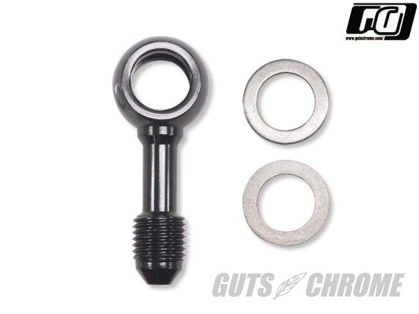 GUTS CHROME ガッツクローム バンジョー 12mm ストレート ブラック SPORTSTERファミリー HARLEY-DAVIDSON ハーレーダビッドソン バンジョーアダプター ブレーキ