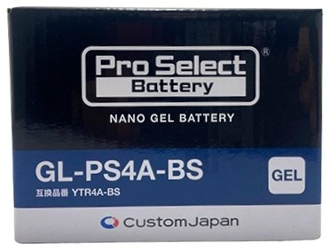 Pro Select Battery プロセレクトバッテリー ナノ・ジェルバッテリー【GL-PS4A-BS】 鉛系バッテリー バッテリー関連
