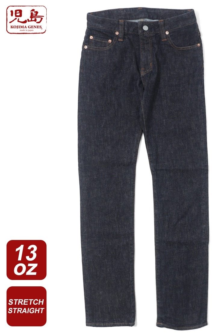 児島ジーンズ レディース 13ozストレッチ ストレートパンツ デニムパンツ・ジーンズ・チノパンツ パンツ・ボトムス アパレル