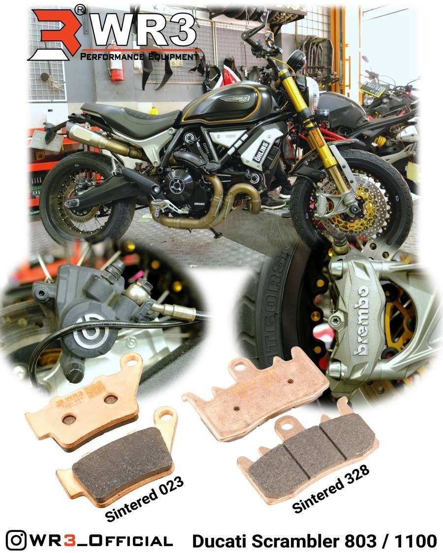 WR3 ダブルアールスリー 焼結ブレーキパッド SCRAMBLER URBAN ENDURO Scrambler 803 1100 DUCATI ドゥカティ ブレーキパッド ブレーキ