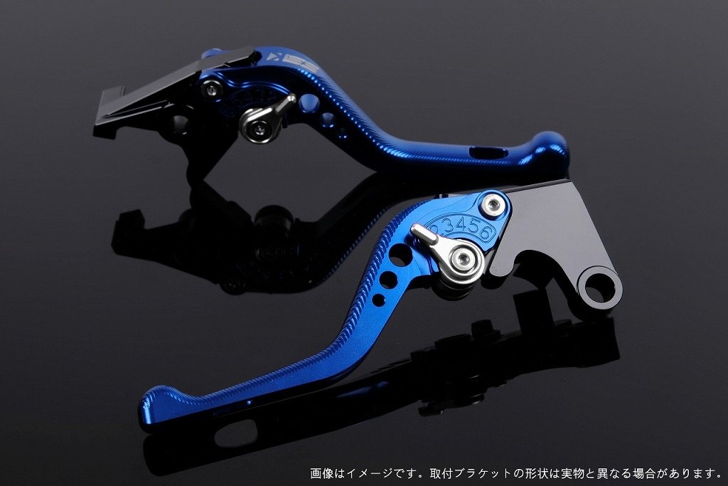 SPEEDRA スピードラ アジャストレバー 3Dショート PCX125 PCX160 ADV150 ADV160 HONDA ホンダ ブレーキレバー ハンドル周辺パーツ ハンドル レバー本体カラー：ブルー / アジャスターカラー：シルバー