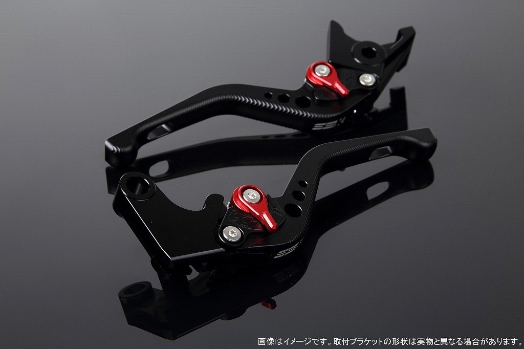 SPEEDRA スピードラ アジャストレバー 3Dショート PCX125 PCX160 ADV150 ADV160 HONDA ホンダ ブレーキレバー ハンドル周辺パーツ ハンドル アジャスターカラー：マットレッド / レバー本体カラー：マットブラック