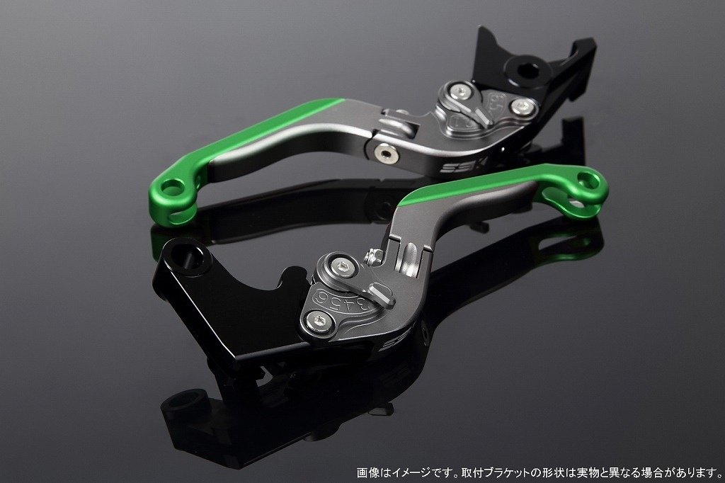SPEEDRA スピードラ アジャストレバー 可倒延長式 PCX125 PCX160 ADV150 ADV160 HONDA ホンダ ブレーキレバー ハンドル周辺パーツ ハンドル レバー本体カラー：マットチタン / アジャスターカラー：マットチタン / エクステンションカラー：マットグリーン