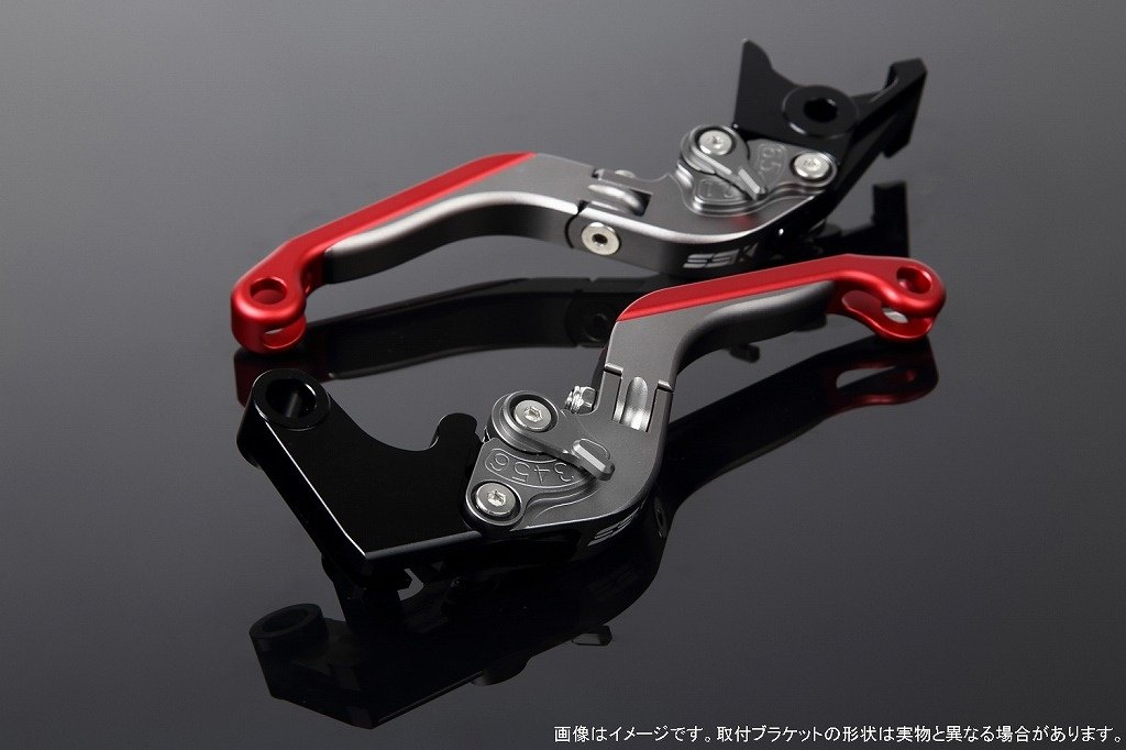 SPEEDRA スピードラ アジャストレバー 可倒延長式 PCX125 PCX160 ADV150 ADV160 HONDA ホンダ ブレーキレバー ハンドル周辺パーツ ハンドル レバー本体カラー：マットチタン / アジャスターカラー：マットチタン / エクステンションカラー：マットレッド