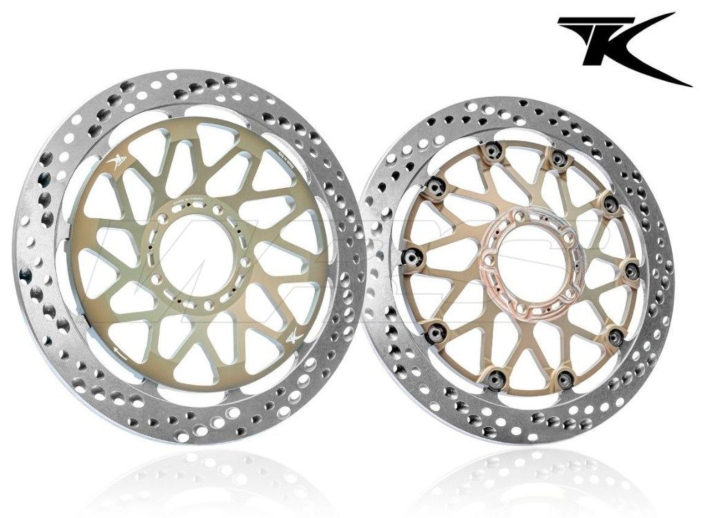 TK ティーケー PAIR OF FLOATING FRONT BRAKE DISCS EVO LINE フロントディスクローター S 1000 RR BMW ブレーキディスクローター ブレーキ