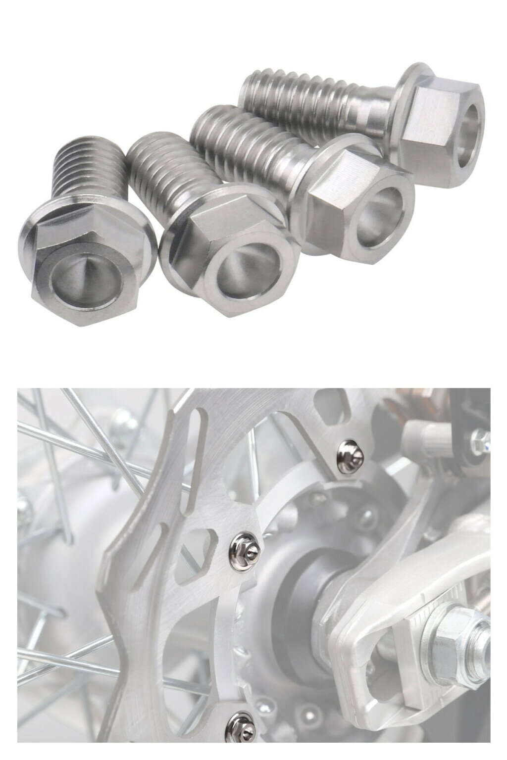 ZETA ジータ チタン ブレーキディスクボルト(Z-チタン) 50SX 85SX FREERIDE 350 65SX KTM ローターボルト ブレーキ