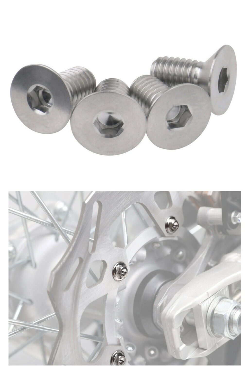 ZETA ジータ チタン ブレーキディスクボルト(Z-チタン) KX80/II RM80 RM85 KAWASAKI カワサキ SUZUKI スズキ ローターボルト ブレーキ