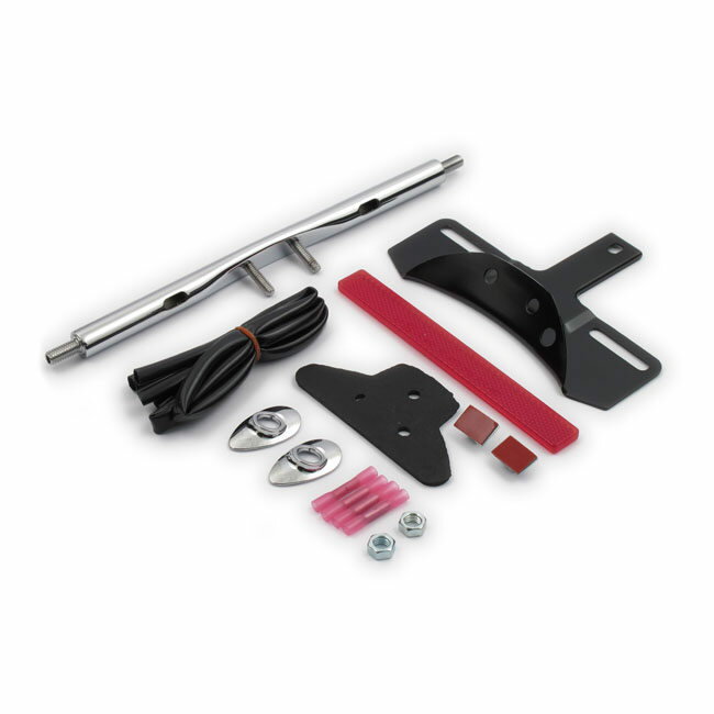 MCS エムシーエス リアウインカー リロケーションキットクローム 【CHROME REAR TURN SIGNAL RELOCATION KIT】 XL MODELS EXCEPT XL883N|1200N|1200X FXD FLST HARLEY-DAVIDSON ハーレーダビッドソン ウインカーステー・マウント 灯火類 電装系