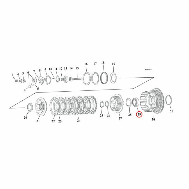 MCS エムシーエス ボール ベアリングクラッチハブ【BALL BEARING CLUTCH HUB】 L84-90 XL(NU)