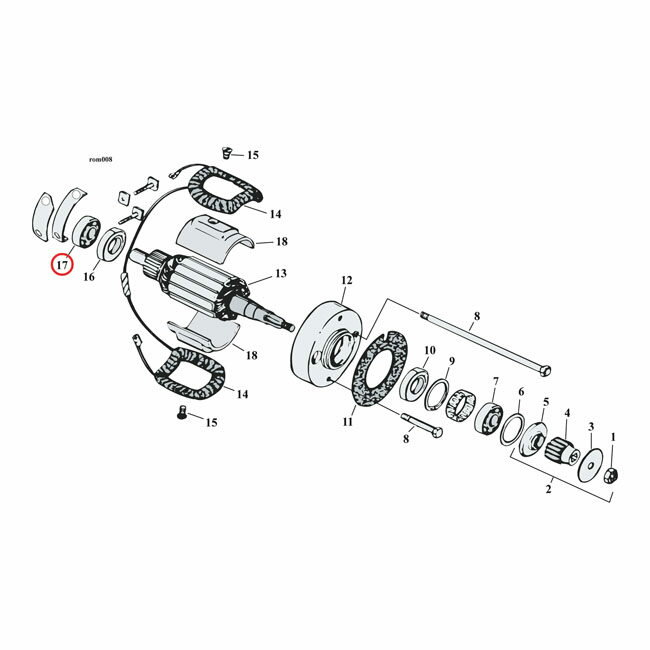 MCS エムシーエス ニードルベアリング ジェネレータ【NEEDLE BEARING GENERATOR】 61-69 B．T． NU HARLEY-DAVIDSON ハーレーダビッドソン その他エンジンパーツオプション・補修部品 エンジンパーツ エンジン