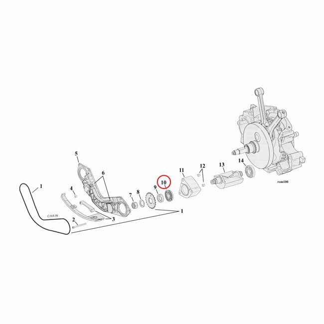 MCS エムシーエス アウターベアリングバランサー【OUTER BEARING BALANCERS】 00-06 TCBNU HARLEY-DAVIDSON ハーレーダビッドソン その他エンジンパーツオプション・補修部品 エンジンパーツ エンジン