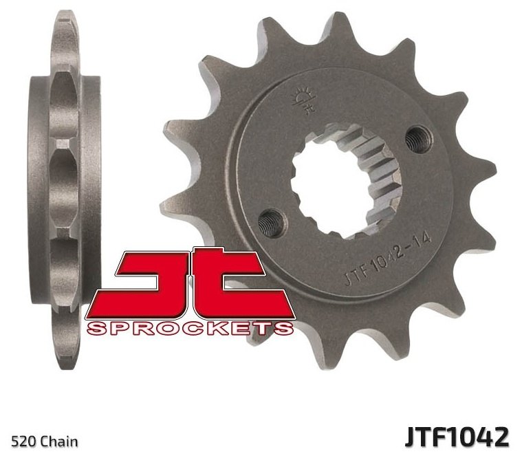 JT SPROCKETS JTスプロケット Steel Standard Front Sprocket 1042 - 520 250 KXR／KXU MXU 300 Maxxer KYMCO キムコ ドライブスプロケット・フロントスプロケット 駆動系