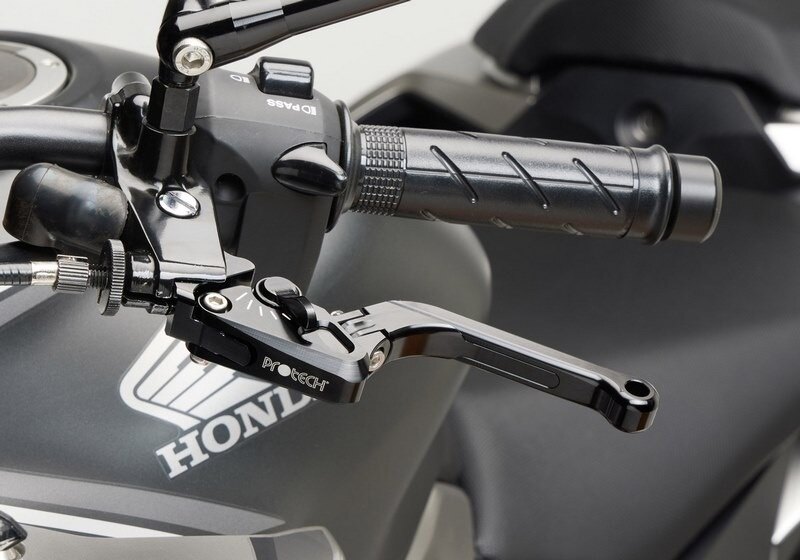 PROTECH プロテック clutch lever Race distance and length adjustable I foldable，Black CBF600S CBF600 CBR600F HONDA ホンダ クラッチレバー ハンドル周辺パーツ ハンドル