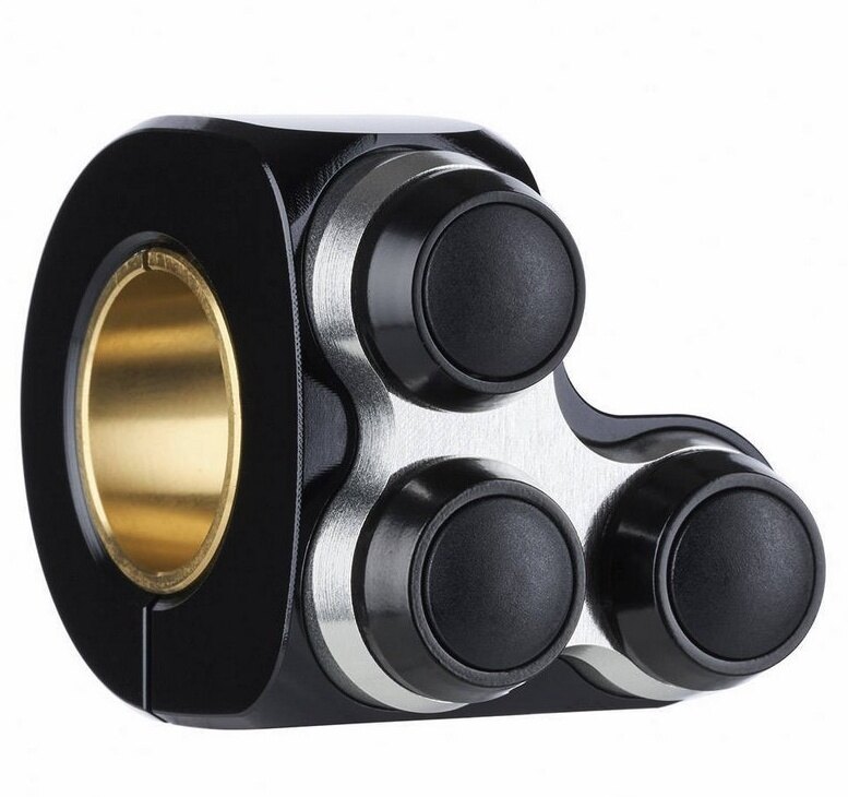 Motogadget モトガジェット Mo.Switch Basic 3 Left Silver Inlay | 4004022 ハンドルスイッチ・スイッチボックス ハンドル周辺パーツ ハンドル