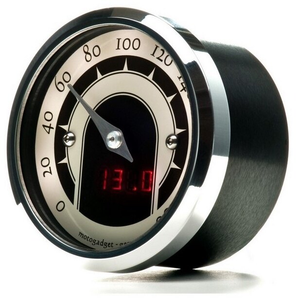 Motogadget モトガジェット Mst Speedster (Tiny With Speedline Design) Polished Bezel | 5001014 多機能タコ・スピードデジタルメーター メーター・インジケーター関係 電装系 webike-rb-27801984 ウェビック 楽天市場店 サンプル画像2