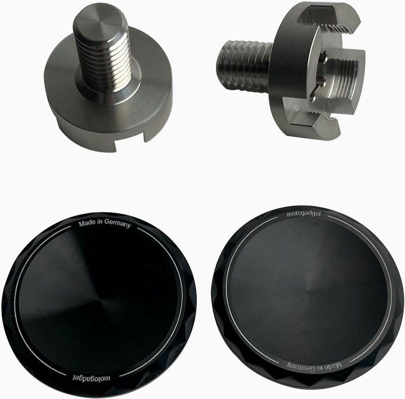 Motogadget モトガジェット Bar Adapter Bmw M10 Cap (2 Pcs Extensions) Black | 7001064 ミラーアダプター ハンドル