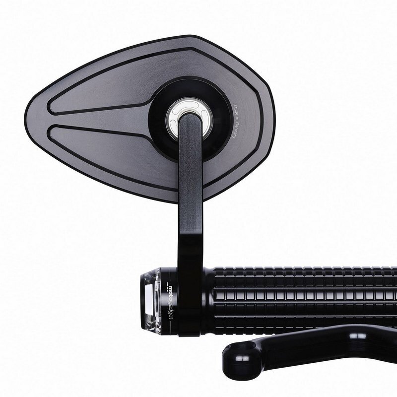 Motogadget モトガジェット Mo.View Flight， Handle Bar End 1' And 22 Mm， Ece Oval Black | 7003010 バーエンドミラー ハンドル webike-rb-27801979 ウェビック 楽天市場店 パッケージ画像