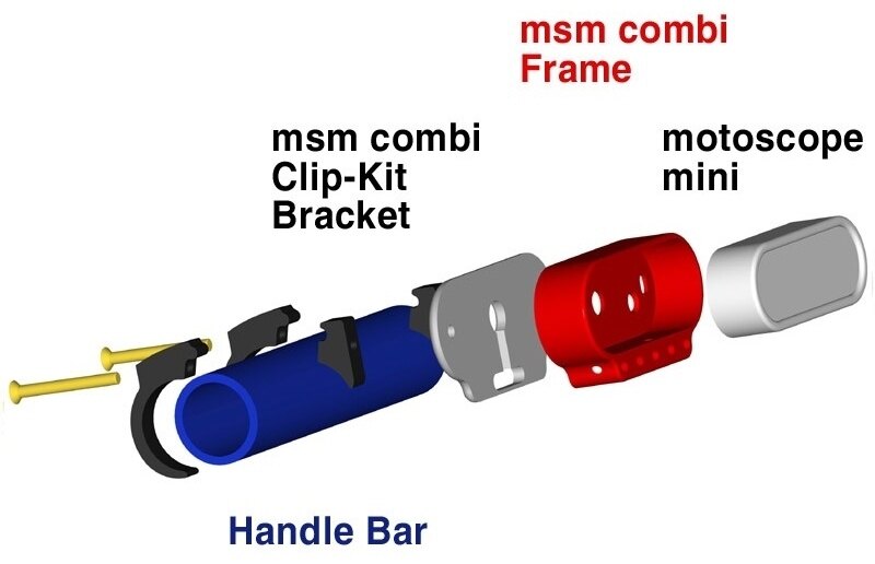 Motogadget モトガジェット Msm Combi Handle Bar Clip-Kit Bracket 1' Polished | 3005051 その他メーターオプション・補修部品 メーター・インジケーター関係 電装系 webike-rb-27801891 ウェビック 楽天市場店 サンプル画像2