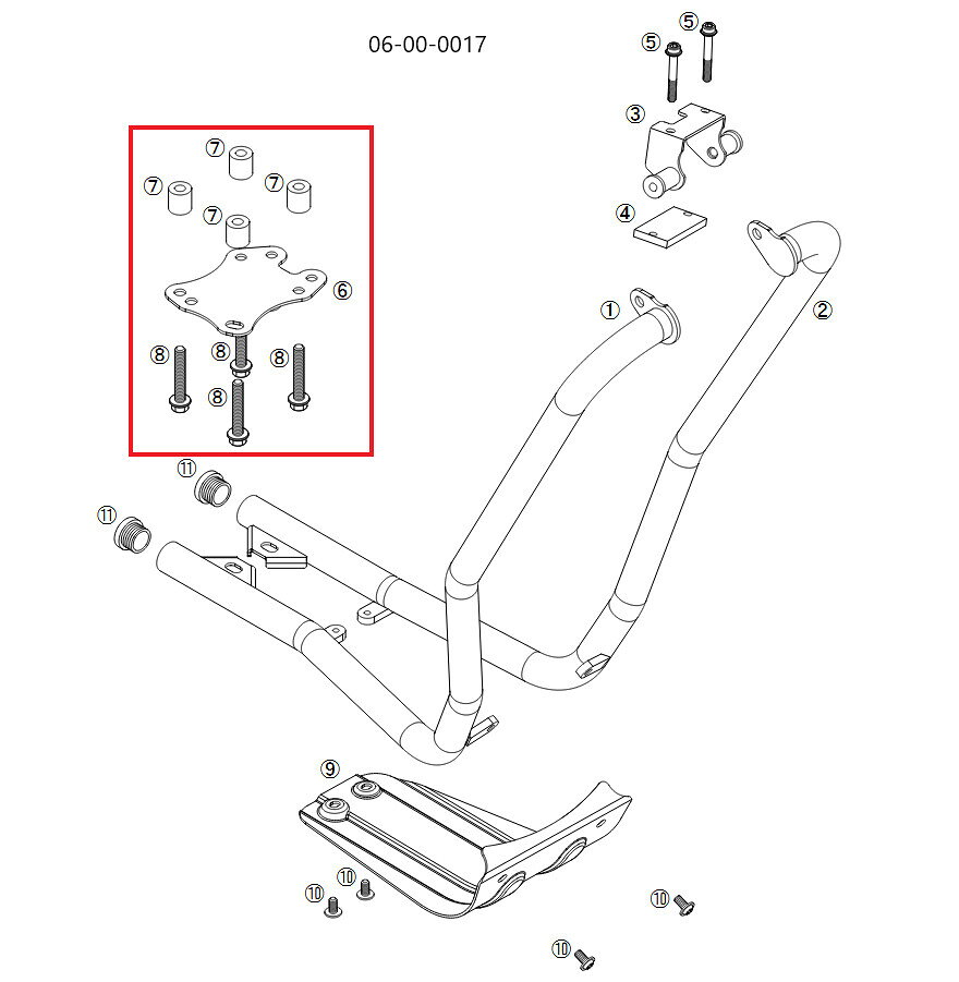 ■商品概要【画像内番号】6.7.8入数：6(1)/7(4)/8(4)対象商品品番：06-00-0017■注意点※該当商品は画像赤枠内です。※ロットによっては、価格変更前の旧価格・旧JANコードでのラベルでお届けになる場合がございます。予めご了承ください。※メーカー都合により商品の仕様変更がある場合がございます。ご了承ください。■適合車種クロスカブ50&ensp;クロスカブ50&ensp;&ensp;備考: (AA06-1000001-)クロスカブ110&ensp;クロスカブ110&ensp;&ensp;備考: (JA45-1000001-)(JA60-1000001-)