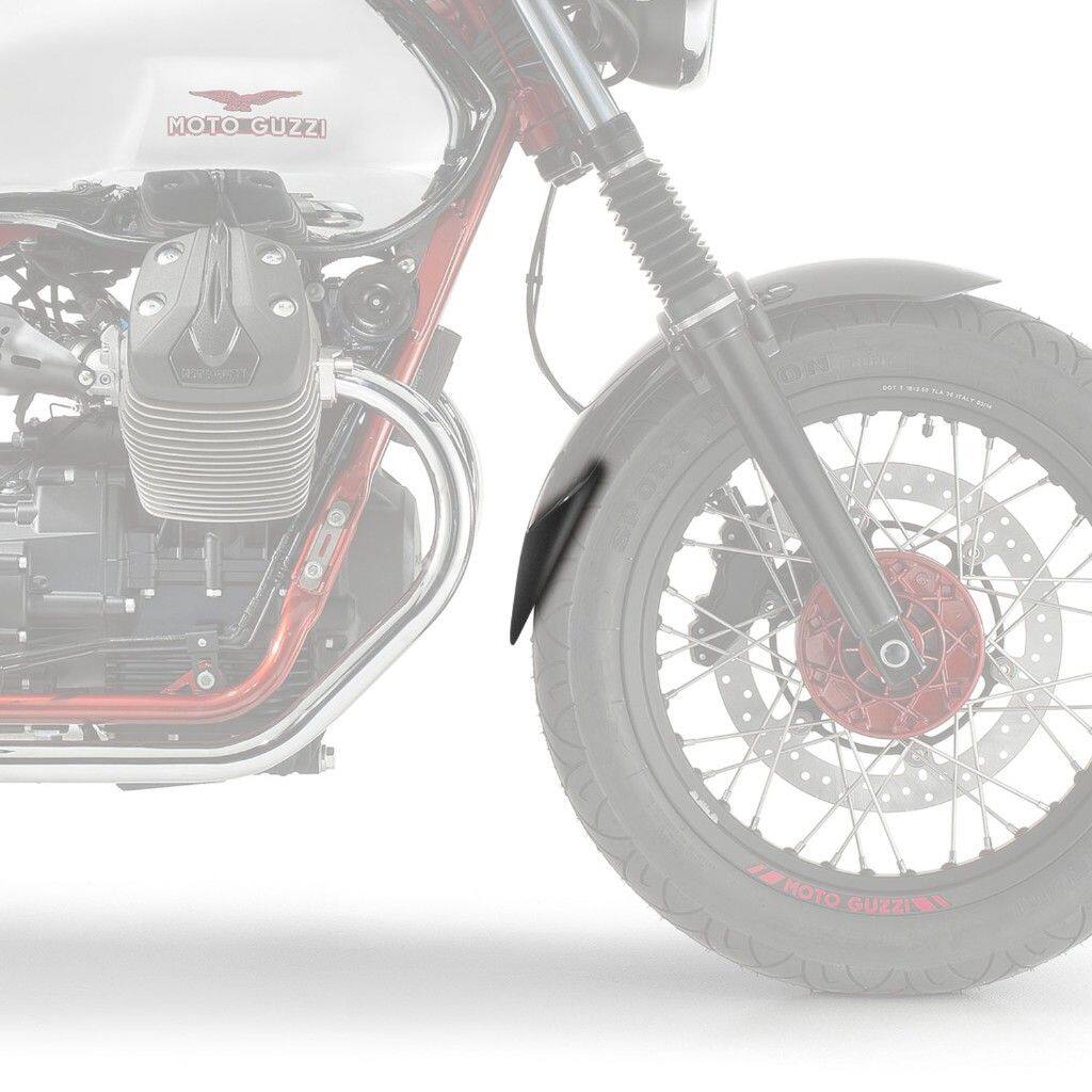 ■商品概要カラー：つや消しブラック■詳細説明DescriptionOur front mudguard extension，the Extenda Fenda，is one ofourtrademark products which we manufacture from high qualityABS.The Extenda Fenda offers a durable and long-lasting extensiontoyour front mudguard.This product will help keep your exhaust headers and lowerenginefree from dirt，as well as protecting your expensive radiatorfromstone damage.Specifically designed to follow the contour of your bike’sfrontguard，our Extenda Fenda is supplied with both plastic rivetsformechanical fitment and a sheet of our specially sourced’StickFitPads’for those customers who would prefer not to drill theirfrontmudguard.Our Extenda Fenda is simple to install and will arrivesafelypackaged，together with comprehensive fitting instructions andallnecessary fittings as detailed above.This product fits：Moto Guzzi V7 StoneMoto Guzzi V7 III StoneMoto Guzzi V7 Clubman RacerMoto Guzzi V7 II Clubman Racer■注意点※取り扱い説明書が付属する場合は、英語となります。※輸入商材の為、納期が遅れる場合がございます。あらかじめご了承ください。　※画像はイメージです。■適合車種V7 Clubman Racer&ensp;V7 Clubman Racer 年式: 10-15V7 II Clubman Racer&ensp;V7 II Clubman Racer 年式: 15-17V7 III Stone&ensp;V7 III Stone 年式: 17-V7 Stone&ensp;V7 Stone 年式: 13-14