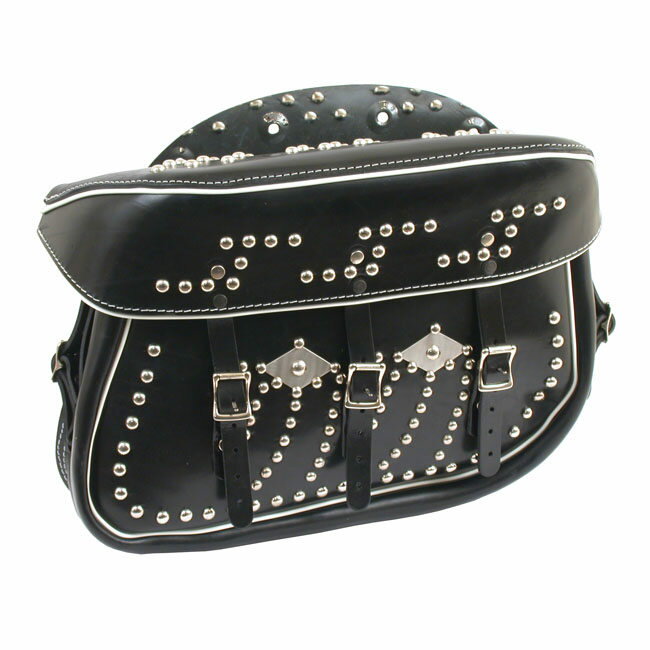 SAMWEL サムウェル 49-UP 45CI ストリームライナーサドルバッグ ブラック【49-UP STREAMLINER SADDLEBAGS BLACK】 STOCKFOR：49-5145SOLOWITHREARCRASHBAR HARLEY-DAVIDSON ハーレーダビッドソン サイドバッグ 車体用バッグ・ケース
