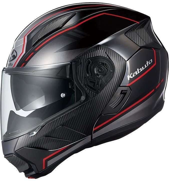 OGK KABUTO オージーケーカブト RYUKI BEAM［リュウキ ビーム ブラックレッド］ヘルメット システムヘルメット ヘルメット
