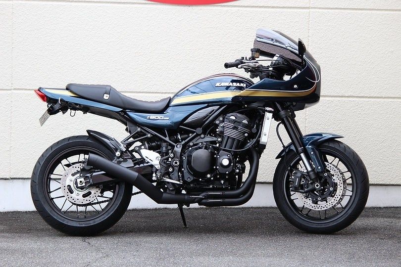 AMERICAN DREAM アメリカンドリーム NEOショートマフラー ブラックライン DOWNタイプ Z900RS KAWASAKI カワサキ オプション：ショットエンブレムなし