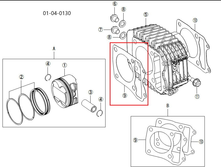 SP武川 SPタケガワ シリンダーヘッドガスケット CT125 GROM MSX125 MSX25SF モンキー 125 HONDA ホンダ エンジンガスケット エンジンパーツ エンジン