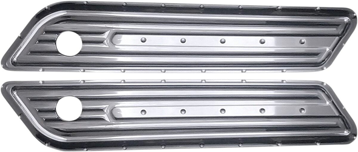 COVINGTONS コビングトン バッグヒンジカバー ディンプル クローム 【COVER HINGE BAG DIMP CHR [3501-0990]】 HARLEY-DAVIDSON ハーレーダビッドソン その他汎用外装部品・ドレスアップパーツ 外装