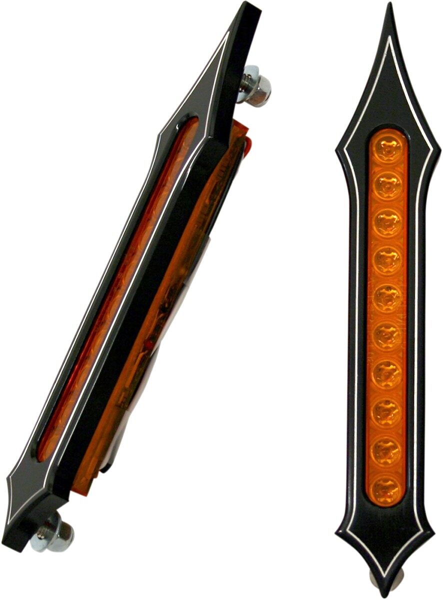 ACCUTRONIX アキュトロニクス サドルバッグランプ スロット ブラック/アンバーLED 【LIGHT BAG SLOT BL..