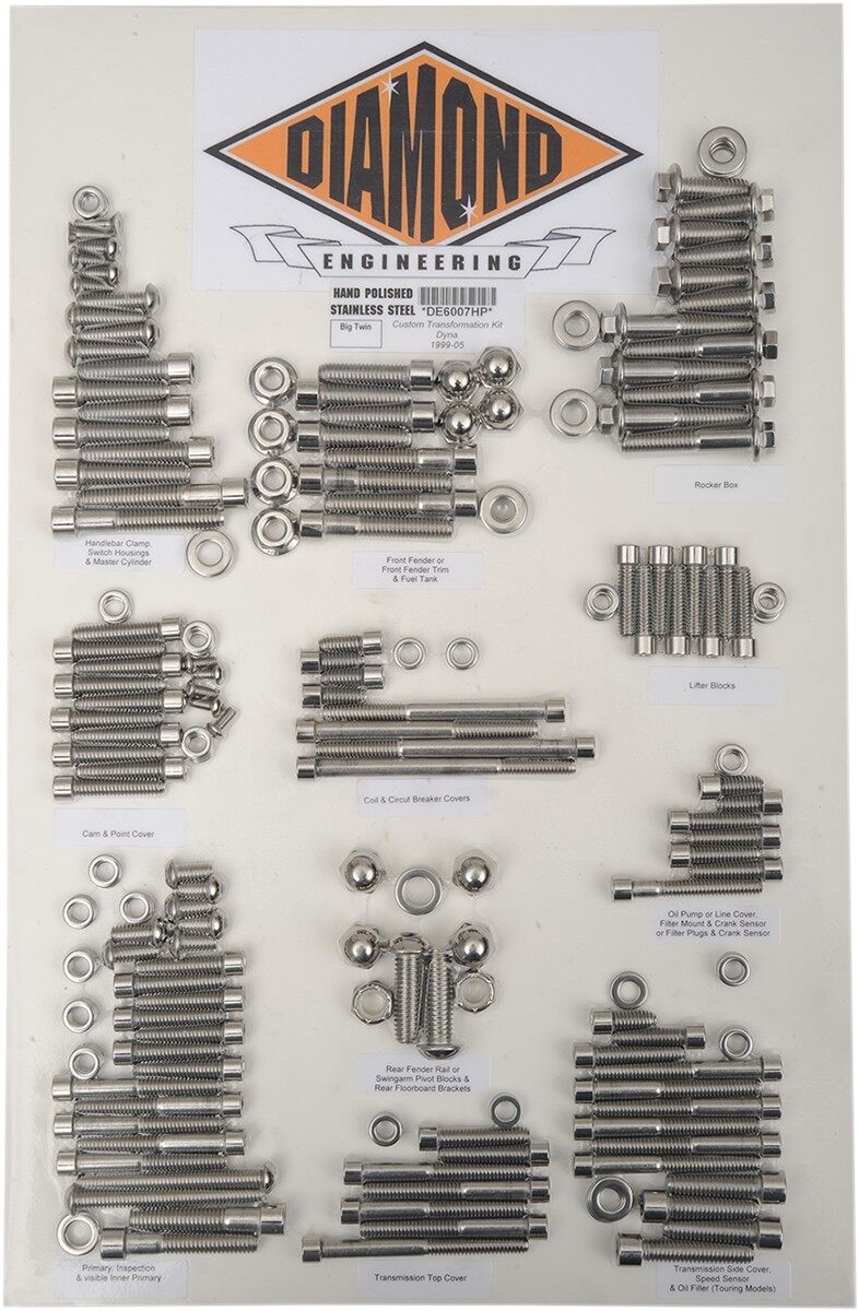DIAMOND ENGINEERING ダイアモンドエンジニアリング ボルトキットトランスミッションフィラー OE99-05DY 【BOLT KIT TRANSF [2401-0844]】 HARLEY-DAVIDSON ハーレーダビッドソン その他エンジンパーツオプション・補修部品 エンジンパーツ エンジン