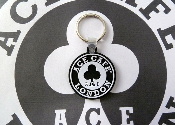 ACE CAFE LONDON エースカフェロンドン ラバー・キーホルダー 丸タイプ キーホルダー バイク関連グッズ(4)